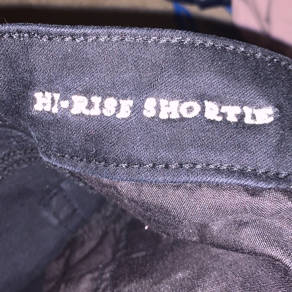 AE, size 4, Black jean shorts, high-rise shortie - Picture 4 of 4